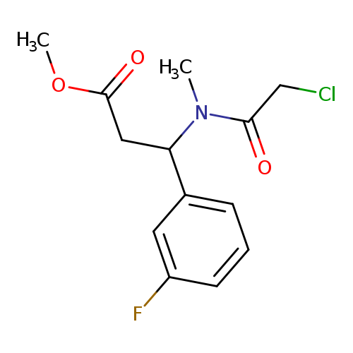 methyl 3-(2-chloro-N-methylacetamido)-3-(3-fluorophenyl)propanoate