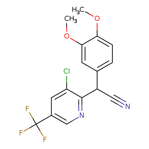 2-(3-Chloro-5-(trifluoromethyl)pyridin-2-yl)-2-(3,4-dimethoxyphenyl)acetonitrile