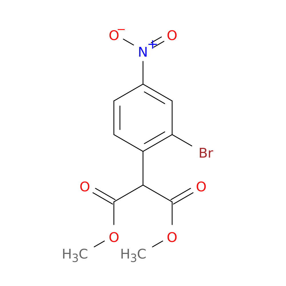1,3-dimethyl 2-(2-bromo-4-nitrophenyl)propanedioate