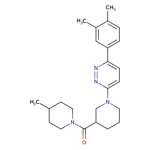 3-(3,4-dimethylphenyl)-6-[3-(4-methylpiperidine-1-carbonyl)piperidin-1-yl]pyridazine