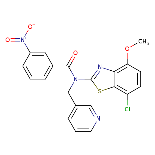N-(7-chloro-4-methoxy-1,3-benzothiazol-2-yl)-3-nitro-N-[(pyridin-3-yl)methyl]benzamide