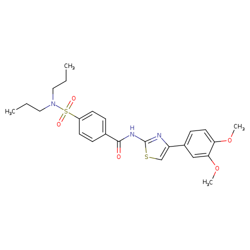 N-[4-(3,4-dimethoxyphenyl)-1,3-thiazol-2-yl]-4-(dipropylsulfamoyl)benzamide