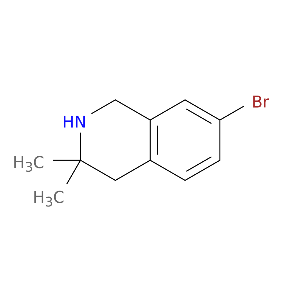 7-bromo-3,3-dimethyl-1,2,3,4-tetrahydroisoquinoline