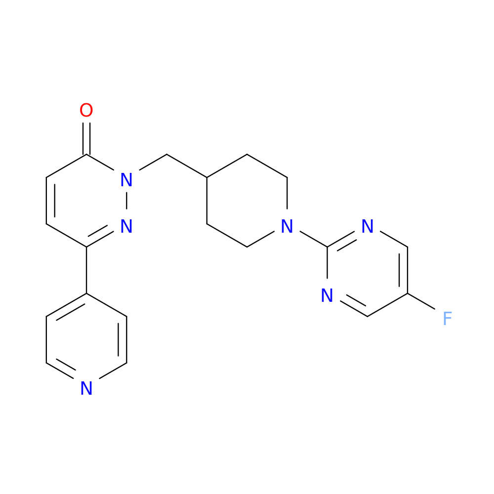 2-{[1-(5-fluoropyrimidin-2-yl)piperidin-4-yl]methyl}-6-(pyridin-4-yl)-2,3-dihydropyridazin-3-one