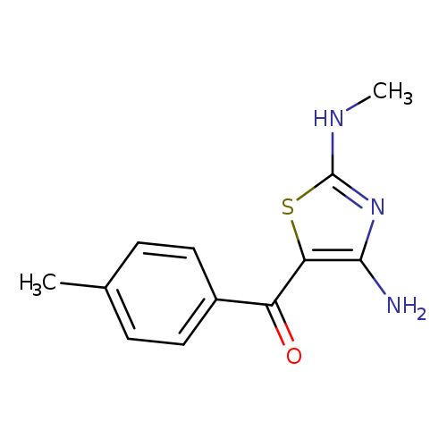 (4-Amino-2-(methylamino)thiazol-5-yl)(p-tolyl)methanone