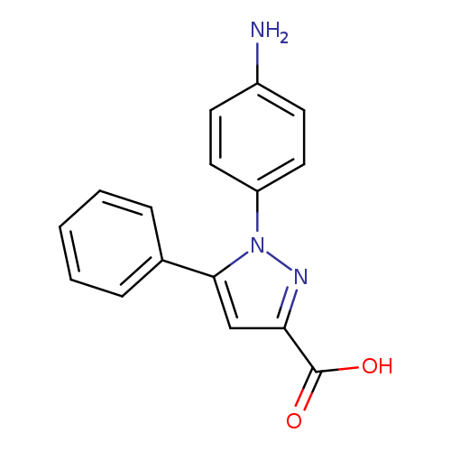 1-(4-aminophenyl)-5-phenyl-1H-pyrazole-3-carboxylic acid