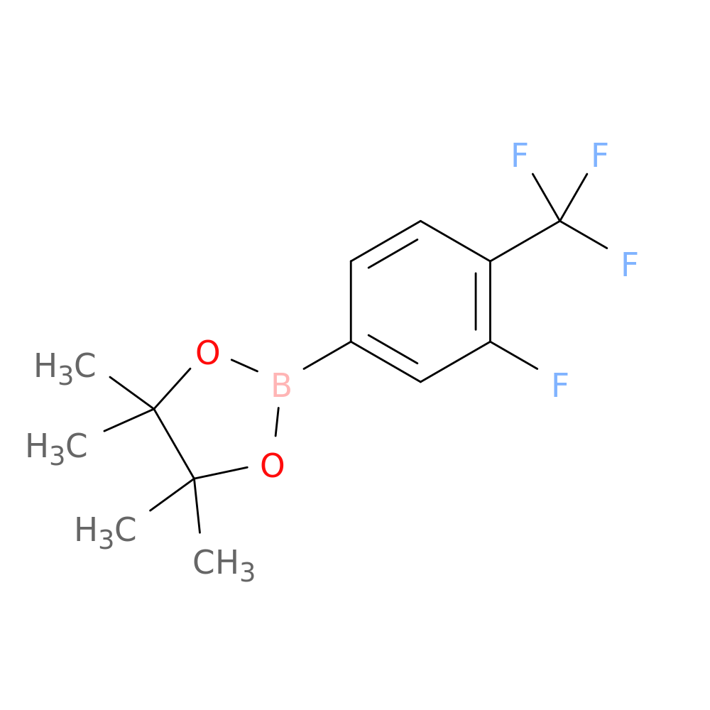 2-(3-Fluoro-4-(trifluoromethyl)phenyl)-4,4,5,5-tetramethyl-1,3,2-dioxaborolane