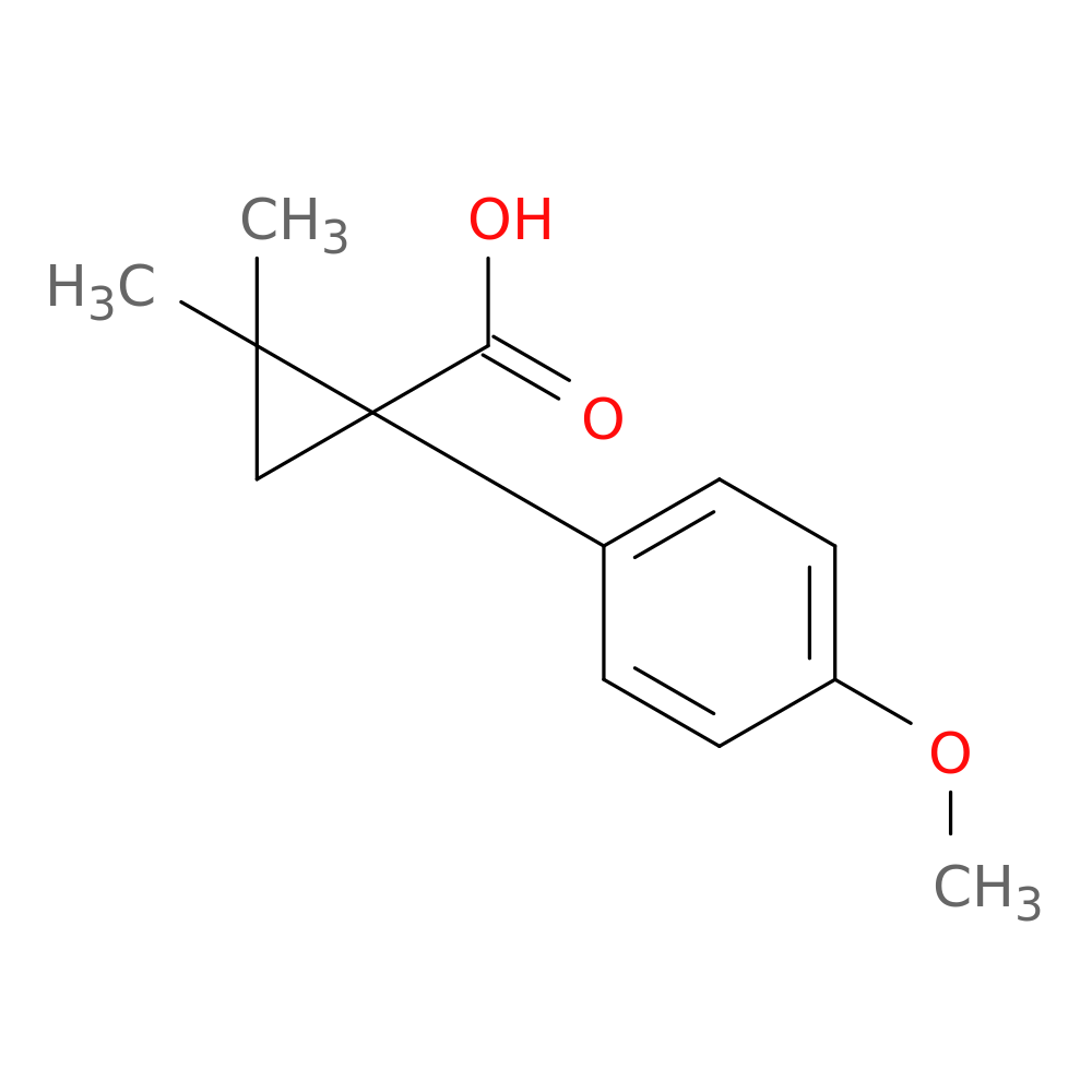 1-(4-Methoxyphenyl)-2,2-dimethylcyclopropanecarboxylic acid