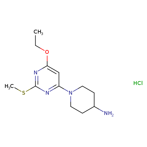 1-(6-Ethoxy-2-methylsulfanyl-pyrimidin-4-yl)-piperidin-4-ylamine hydrochloride