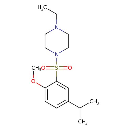 1-ethyl-4-[2-methoxy-5-(propan-2-yl)benzenesulfonyl]piperazine