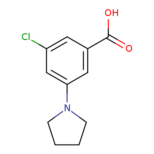 3-Chloro-5-(pyrrolidin-1-yl)benzoic acid