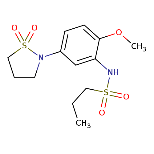 N-[5-(1,1-dioxo-1lambda6,2-thiazolidin-2-yl)-2-methoxyphenyl]propane-1-sulfonamide