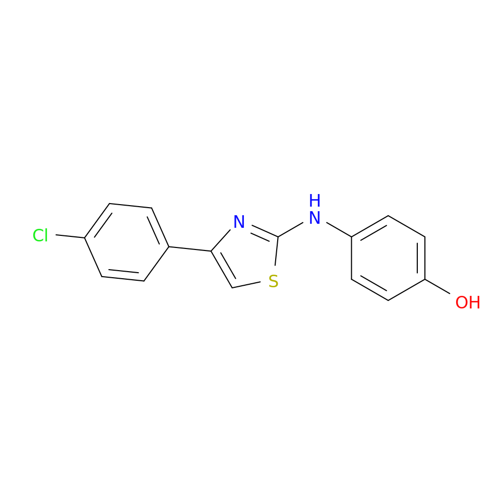 4-[[4-(4-Chlorophenyl)-2-thiazolyl]amino]phenol