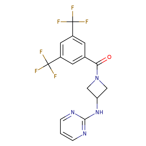 N-{1-[3,5-bis(trifluoromethyl)benzoyl]azetidin-3-yl}pyrimidin-2-amine