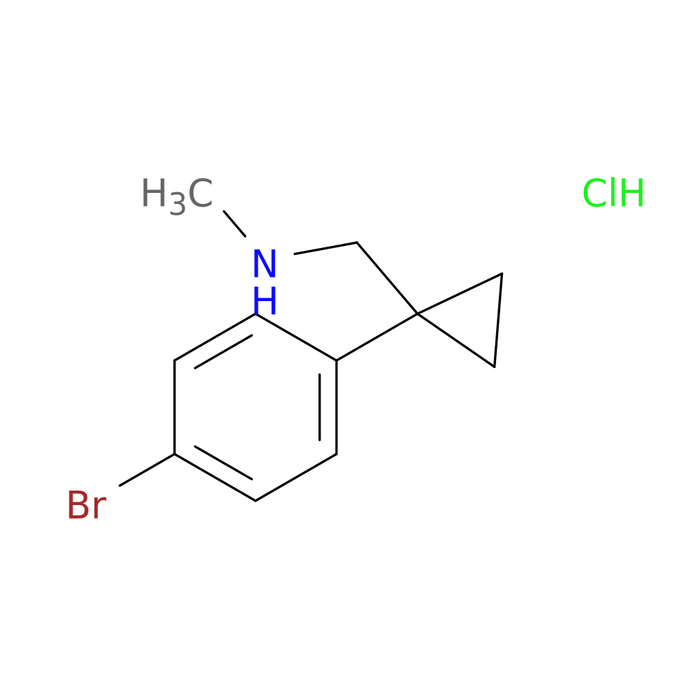 {[1-(4-bromophenyl)cyclopropyl]methyl}(methyl)amine hydrochloride