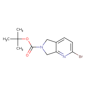 tert-butyl2-bromo-5H,6H,7H-pyrrolo[3,4-b]pyridine-6-carboxylate