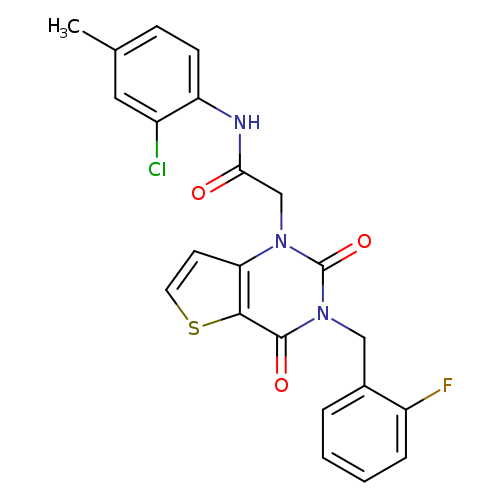 N-(2-chloro-4-methylphenyl)-2-{3-[(2-fluorophenyl)methyl]-2,4-dioxo-1H,2H,3H,4H-thieno[3,2-d]pyrimidin-1-yl}acetamide