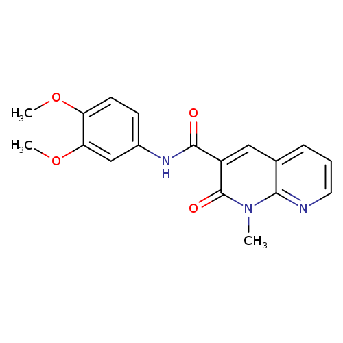 N-(3,4-dimethoxyphenyl)-1-methyl-2-oxo-1,2-dihydro-1,8-naphthyridine-3-carboxamide