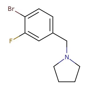 1-(4-Bromo-3-fluorobenzyl)pyrrolidine