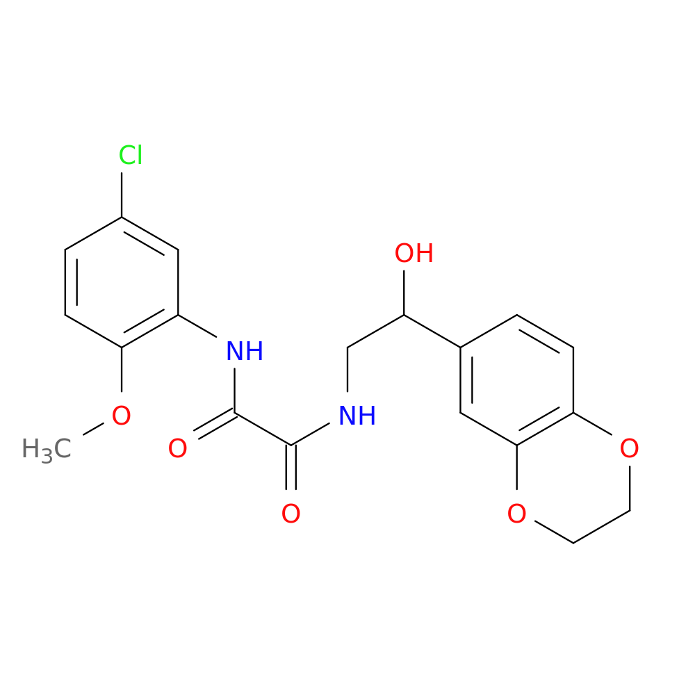 N-(5-chloro-2-methoxyphenyl)-N'-[2-(2,3-dihydro-1,4-benzodioxin-6-yl)-2-hydroxyethyl]ethanediamide