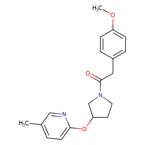 2-(4-methoxyphenyl)-1-{3-[(5-methylpyridin-2-yl)oxy]pyrrolidin-1-yl}ethan-1-one