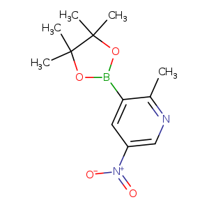 2-methyl-5-nitro-3-(tetramethyl-1,3,2-dioxaborolan-2-yl)pyridine