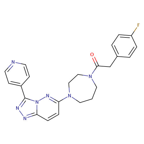 2-(4-fluorophenyl)-1-{4-[3-(pyridin-4-yl)-[1,2,4]triazolo[4,3-b]pyridazin-6-yl]-1,4-diazepan-1-yl}ethan-1-one