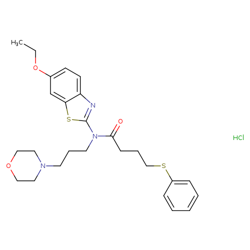 N-(6-ethoxy-1,3-benzothiazol-2-yl)-N-[3-(morpholin-4-yl)propyl]-4-(phenylsulfanyl)butanamide hydrochloride