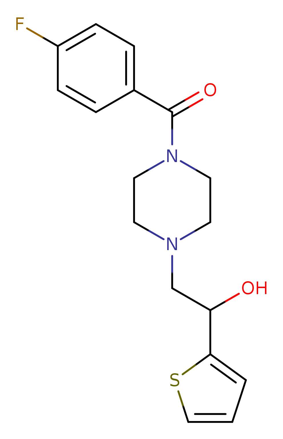 2-[4-(4-fluorobenzoyl)piperazin-1-yl]-1-(thiophen-2-yl)ethan-1-ol