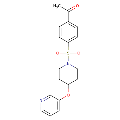 1-(4-{[4-(pyridin-3-yloxy)piperidin-1-yl]sulfonyl}phenyl)ethan-1-one