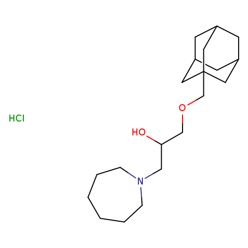 1-[(adamantan-1-yl)methoxy]-3-(azepan-1-yl)propan-2-ol hydrochloride