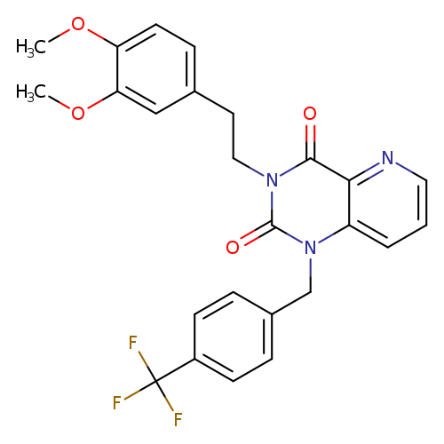 3-[2-(3,4-dimethoxyphenyl)ethyl]-1-{[4-(trifluoromethyl)phenyl]methyl}-1H,2H,3H,4H-pyrido[3,2-d]pyrimidine-2,4-dione