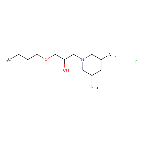 1-butoxy-3-(3,5-dimethylpiperidin-1-yl)propan-2-ol hydrochloride