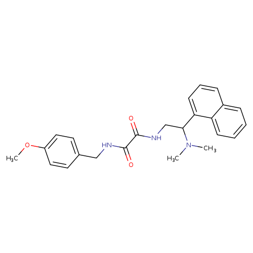 N-[2-(dimethylamino)-2-(naphthalen-1-yl)ethyl]-N'-[(4-methoxyphenyl)methyl]ethanediamide