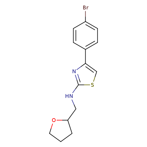 4-(4-bromophenyl)-N-(oxolan-2-ylmethyl)-1,3-thiazol-2-amine