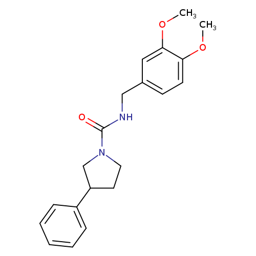 N-[(3,4-dimethoxyphenyl)methyl]-3-phenylpyrrolidine-1-carboxamide
