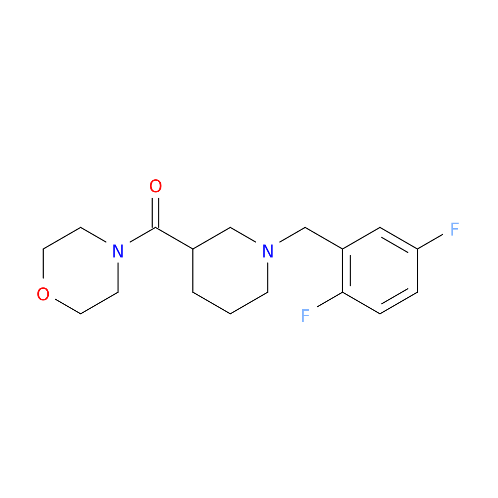4-{1-[(2,5-difluorophenyl)methyl]piperidine-3-carbonyl}morpholine