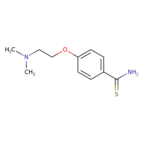 4-[2-(dimethylamino)ethoxy]benzene-1-carbothioamide