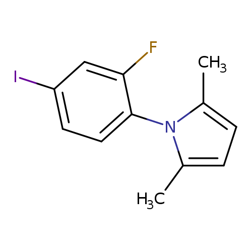 1-(2-fluoro-4-iodophenyl)-2,5-dimethyl-1H-pyrrole