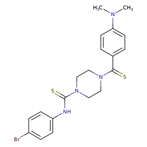 N-(4-bromophenyl)-4-[4-(dimethylamino)benzenecarbothioyl]piperazine-1-carbothioamide