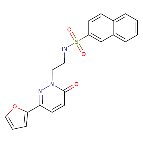 N-{2-[3-(furan-2-yl)-6-oxo-1,6-dihydropyridazin-1-yl]ethyl}naphthalene-2-sulfonamide