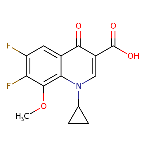 1-cyclopropyl-6,7-difluoro-8-methoxy-4-oxoquinoline-3-carboxylic acid