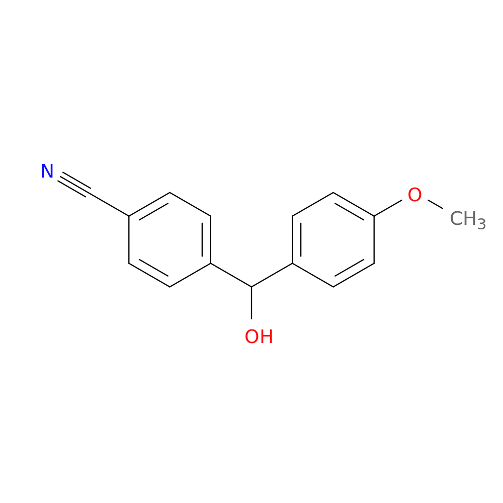 4-[Hydroxy(4-methoxyphenyl)methyl]benzonitrile