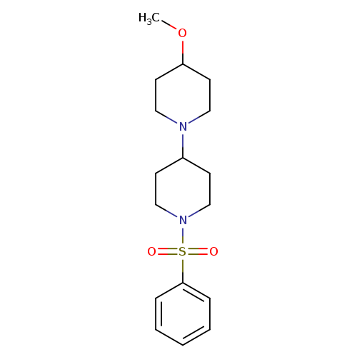 1'-(benzenesulfonyl)-4-methoxy-1,4'-bipiperidine