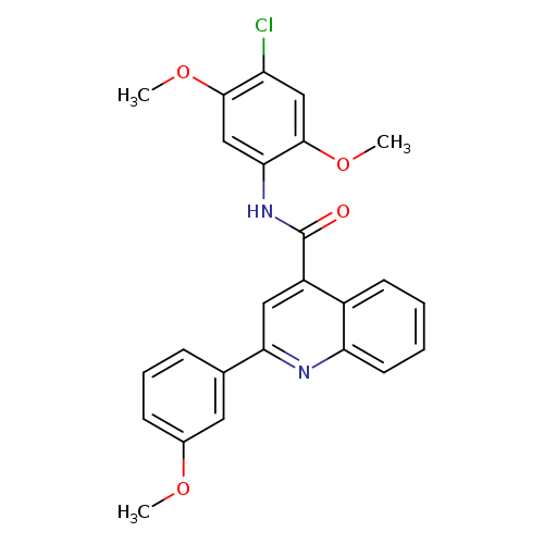 N-(4-chloro-2,5-dimethoxyphenyl)-2-(3-methoxyphenyl)-4-quinolinecarboxamide
