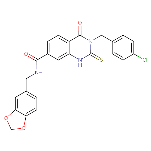 N-[(2H-1,3-benzodioxol-5-yl)methyl]-3-[(4-chlorophenyl)methyl]-4-oxo-2-sulfanylidene-1,2,3,4-tetrahydroquinazoline-7-carboxamide