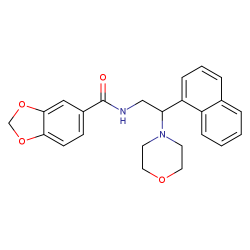N-[2-(morpholin-4-yl)-2-(naphthalen-1-yl)ethyl]-2H-1,3-benzodioxole-5-carboxamide