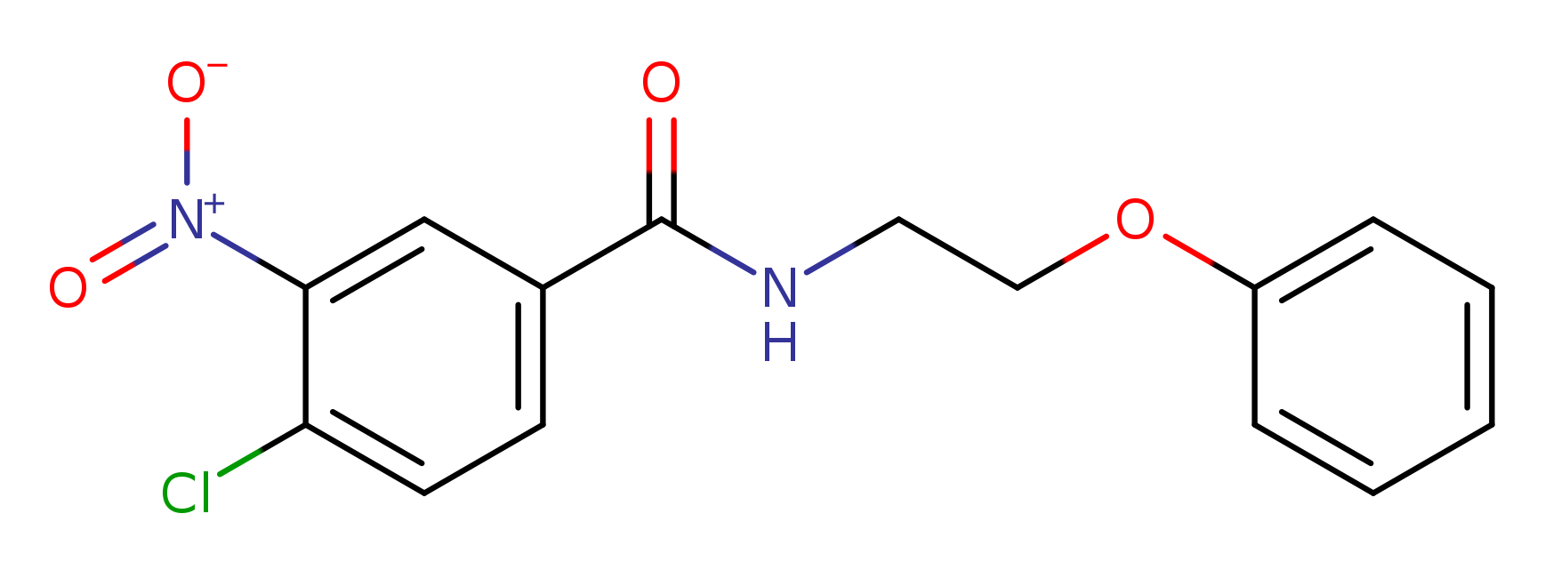 4-chloro-3-nitro-N-(2-phenoxyethyl)benzamide