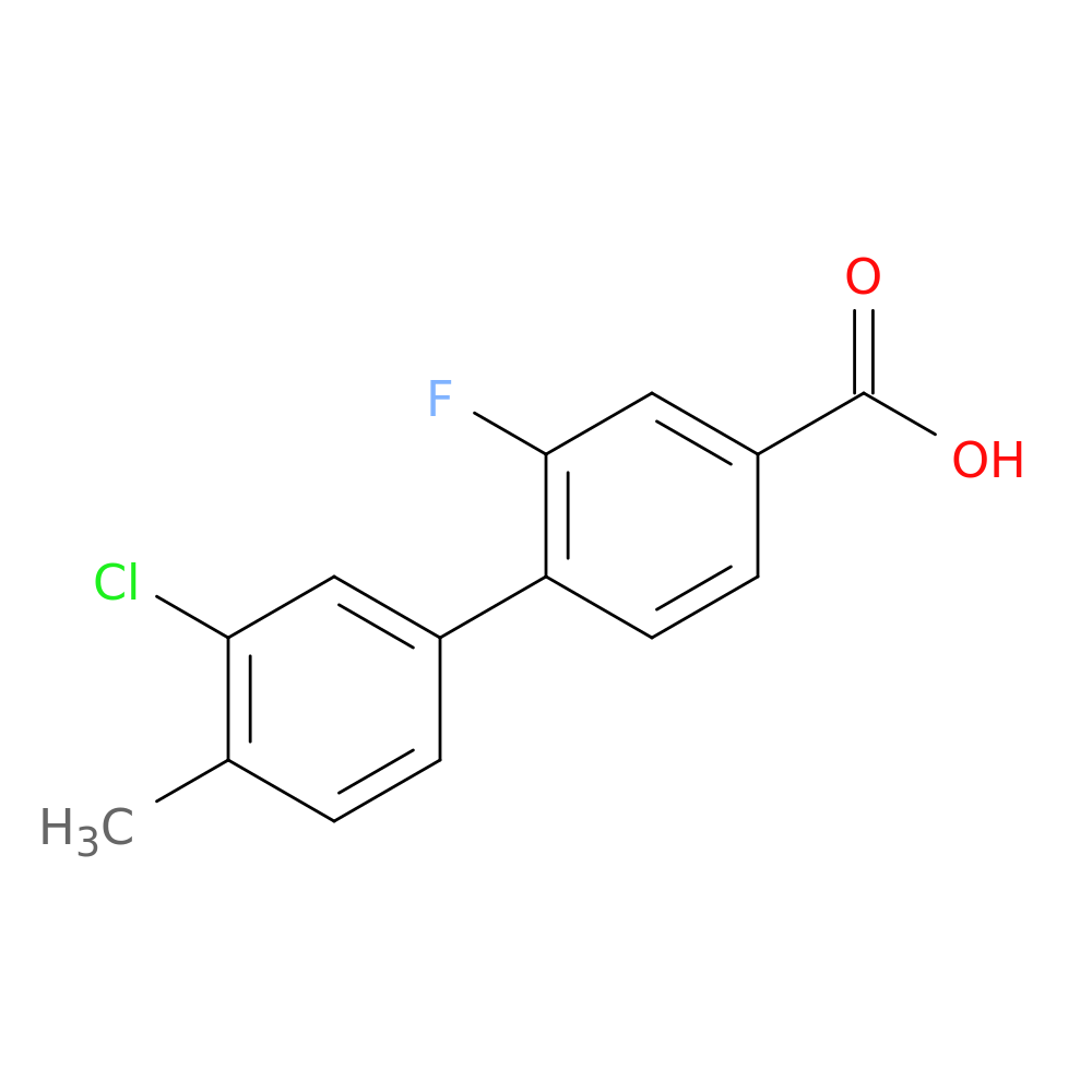 4-(3-Chloro-4-methylphenyl)-3-fluorobenzoic acid