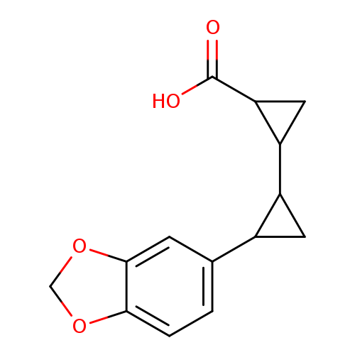 2-[2-(1,3-dioxaindan-5-yl)cyclopropyl]cyclopropane-1-carboxylicacid